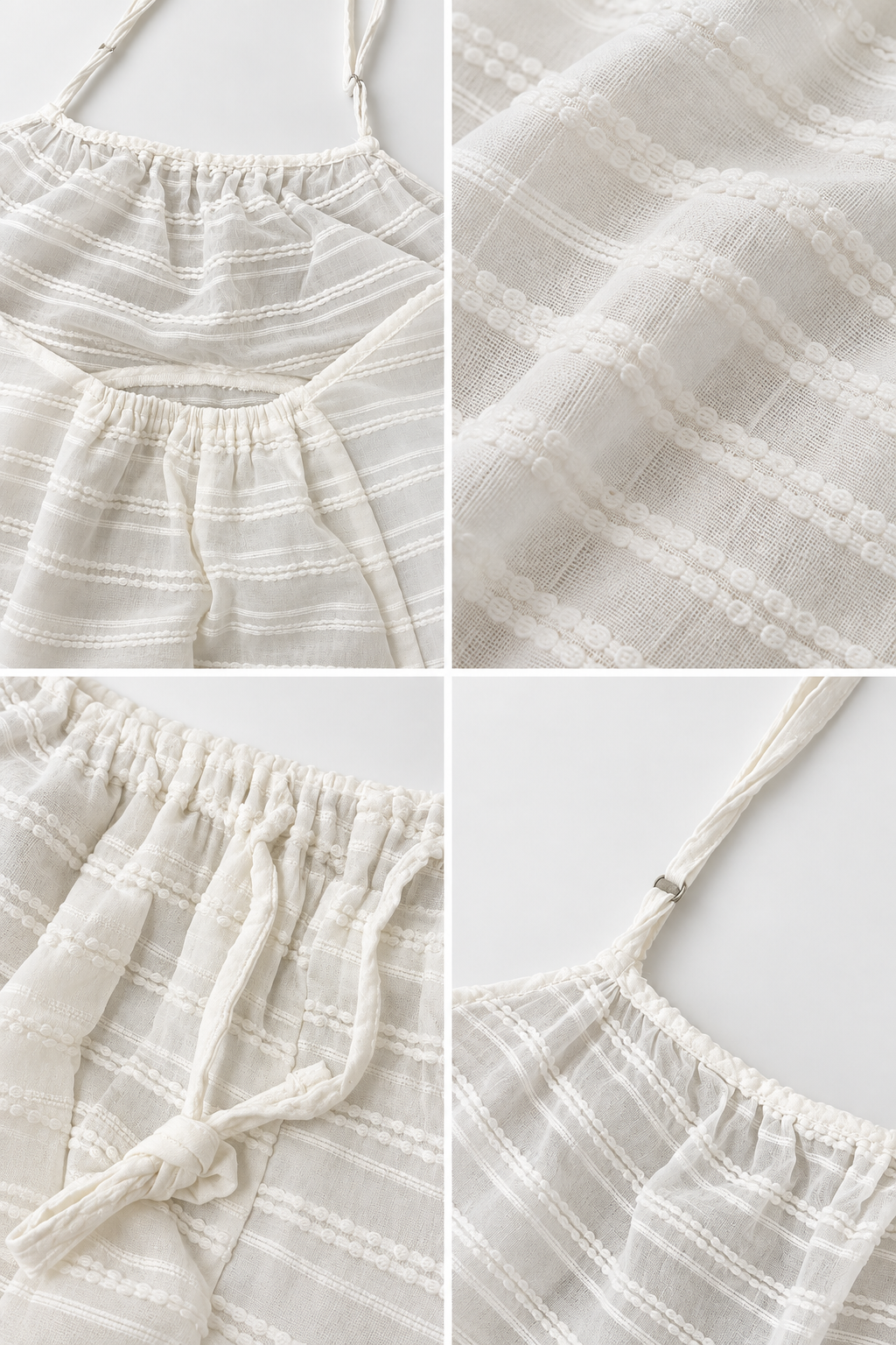 Halter Top & Wide Pants Set – Ivory