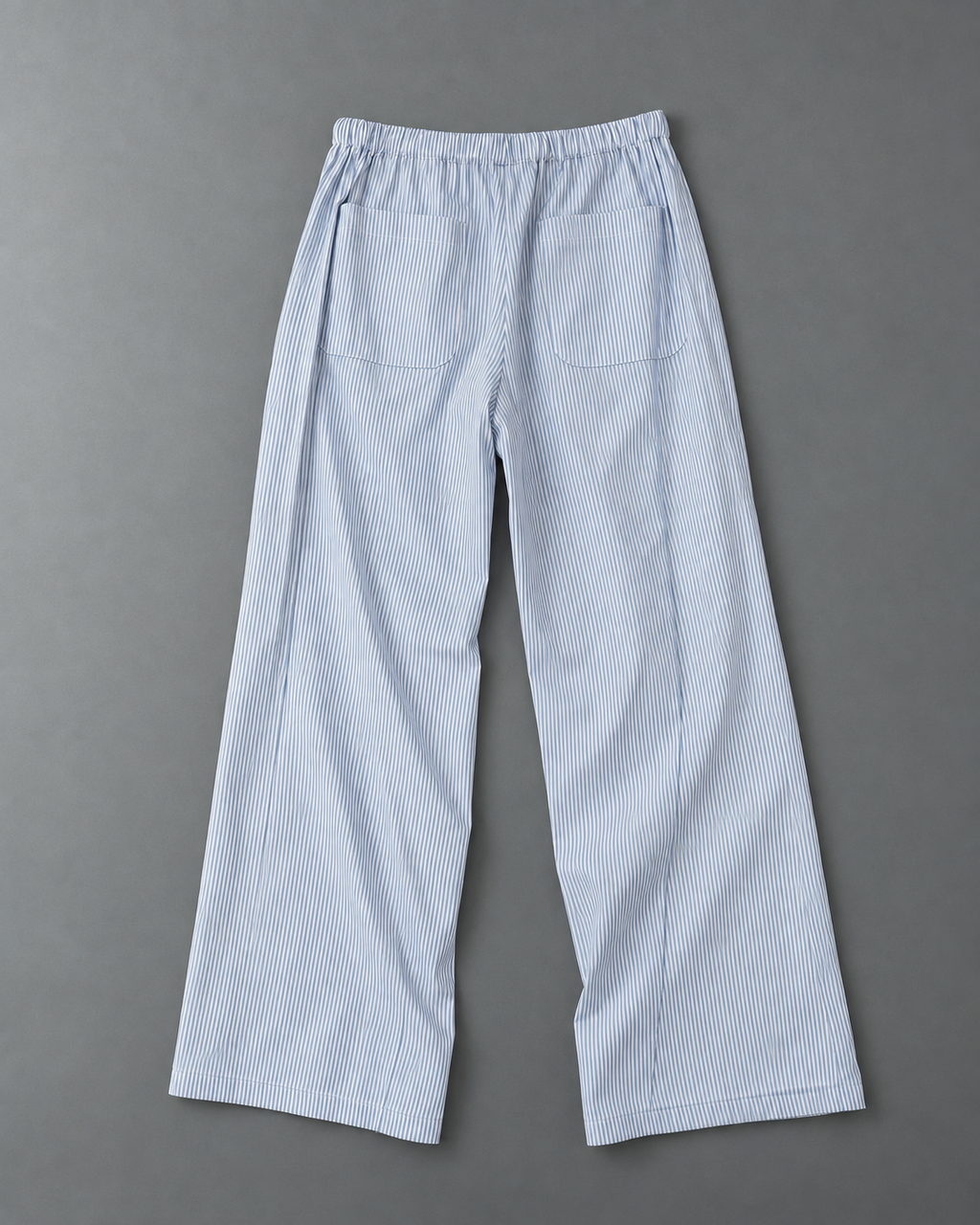Stripe Wide Pants – Sky Blue